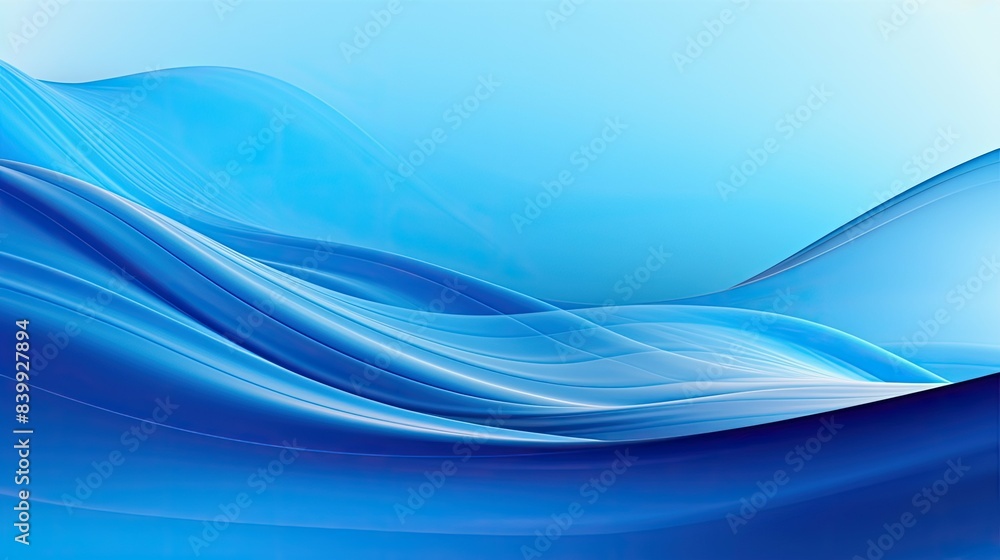 vibrant blue wave abstract background