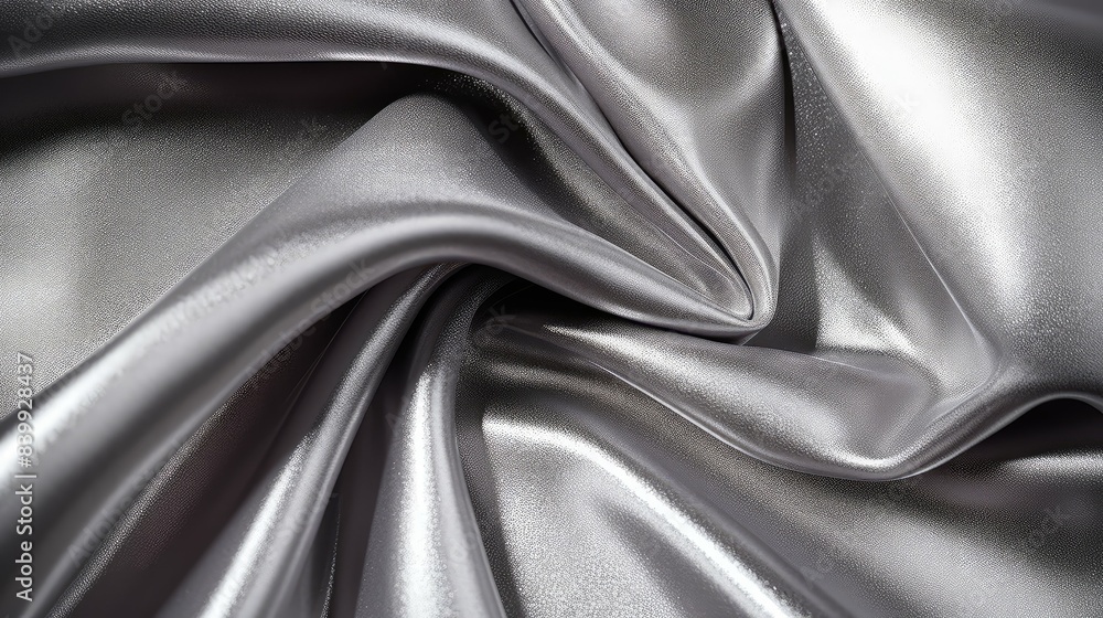 Fototapeta premium handbag metallic silver fabric