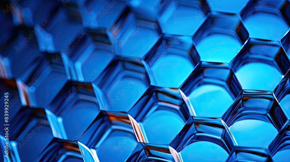 hexagonal blue honey comb hexagonal blue honey comb