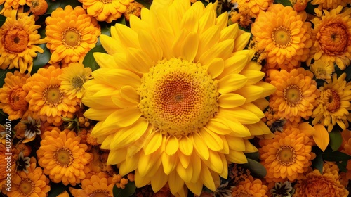 sunflowers yellow mandala