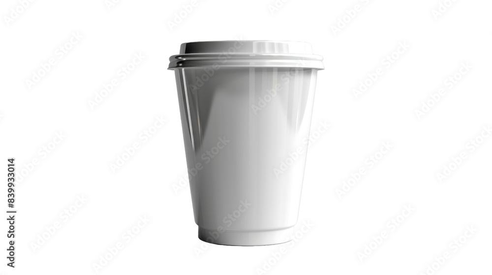White cup isolated on a transparent background White cup isolated on a transparent background