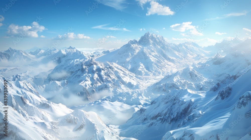Obraz premium Snow Covered Mountains