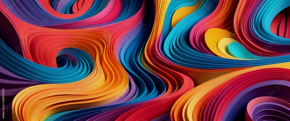 Fototapeta premium Abstract Explosion Colorful Rough Textures on Canvas