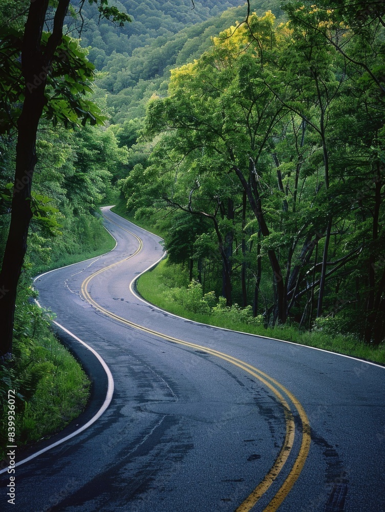 Fototapeta premium Roadside Curve