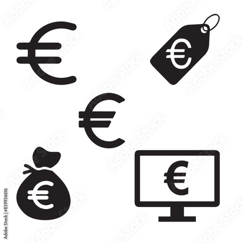 euro icon set
