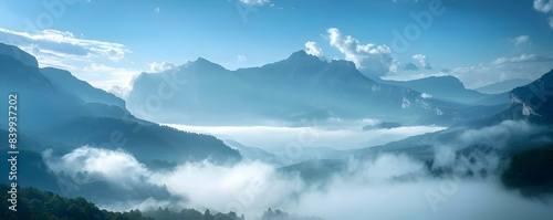 Captivating Time Lapse of Shifting Clouds over Majestic Mountain Ranges Showcasing Nature s Serenity and Beauty