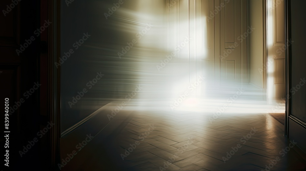 shallow blurred doorway interior