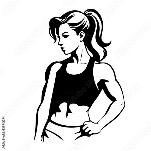 fitness gym vector design silhouette illustration icon