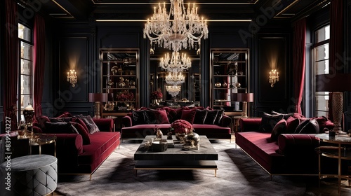 room luxury interior dark © vectorwin