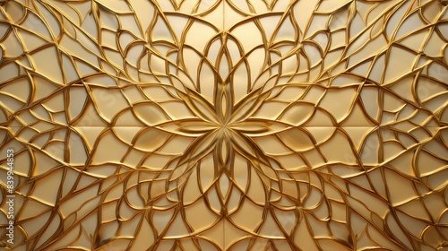 geometric golden pattern
