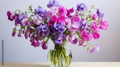 vintage purple sweet pea