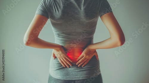 Pregnant women feel muscle pain, lower back joint pain, back pain, stiffness due to pregnancy.