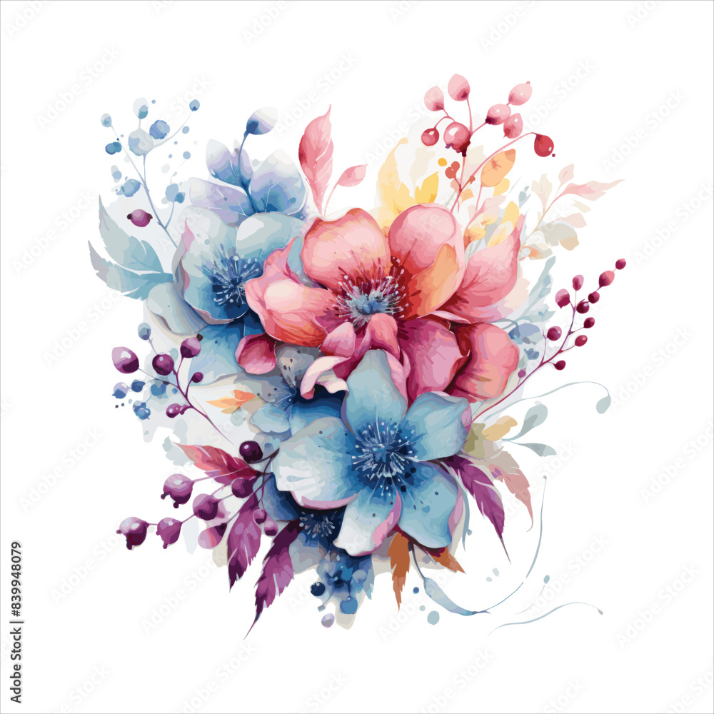 Watercolor Flower Wallpaper creative design Watercolor Flower Wallpaper creative design
