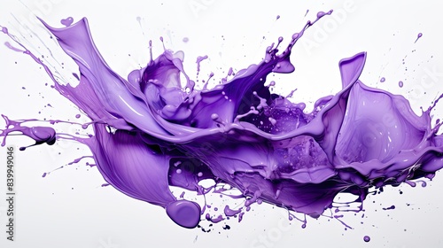 contrast purple paint splash