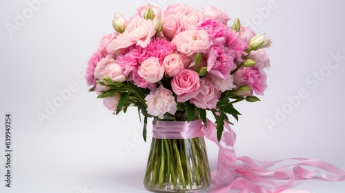 flowers pink floral bouquet