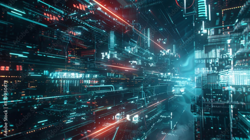 digital connection background sci-fi digital connection background sci-fi