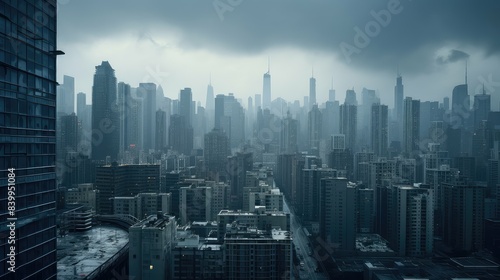 cityscape gradient grey