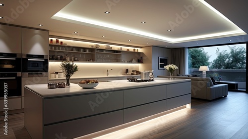 accentuate recessed lighting kitchen photo