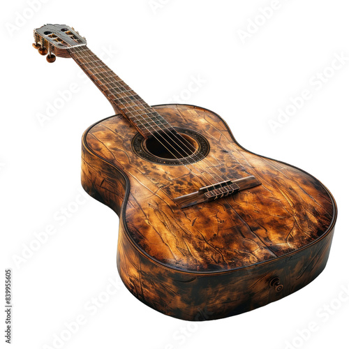 A Guitar isolated on a transparent background