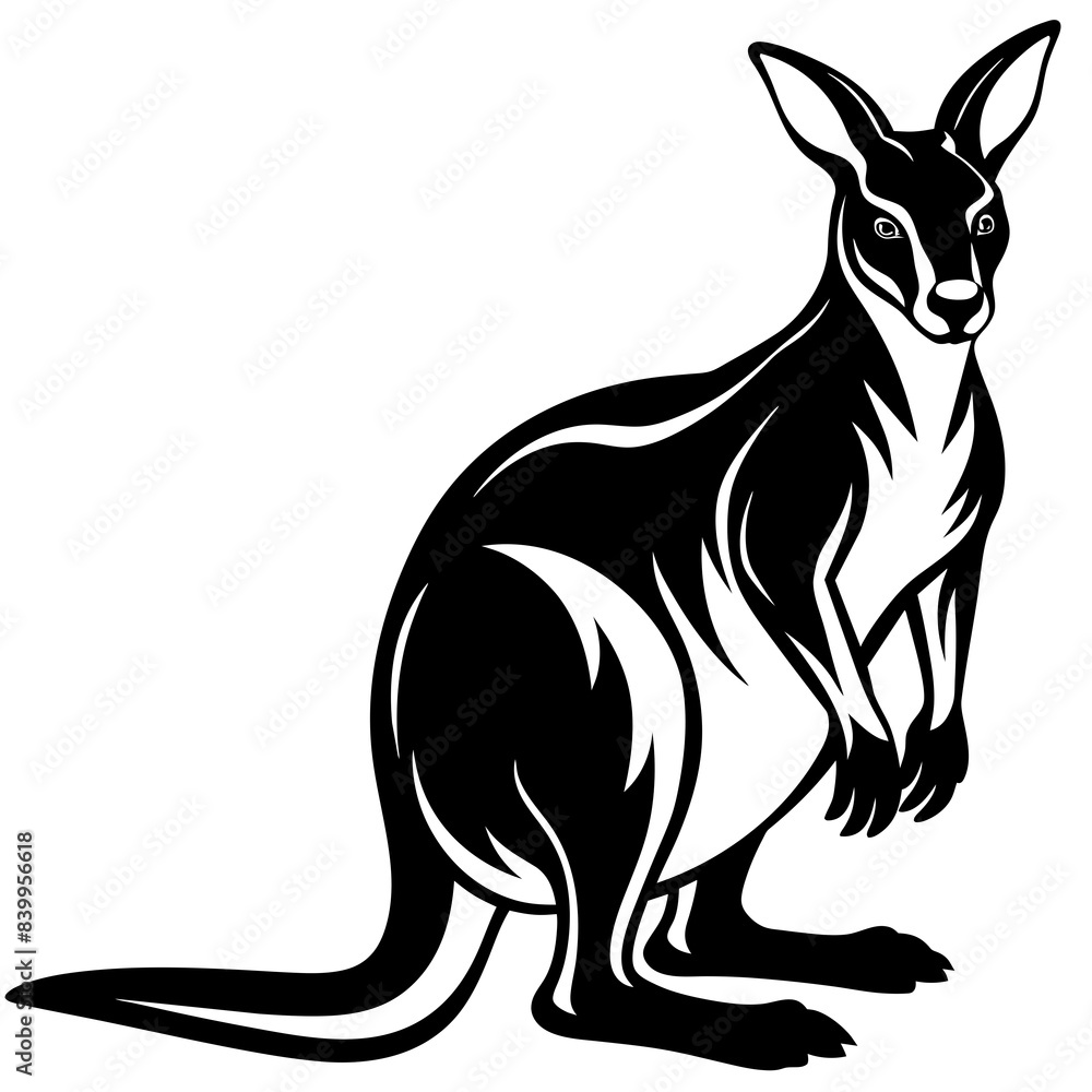 wallaby silhouette vector illustration svg wallaby silhouette vector illustration svg