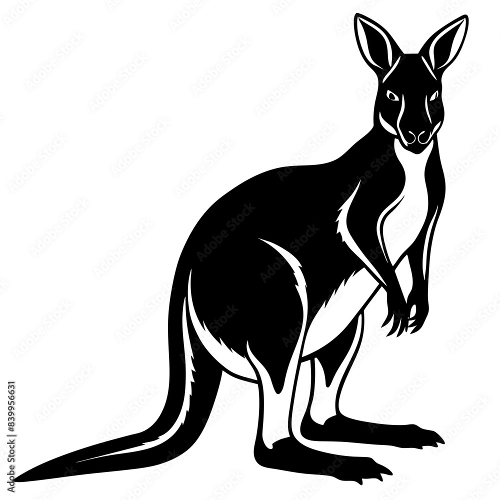 wallaby silhouette vector illustration svg wallaby silhouette vector illustration svg
