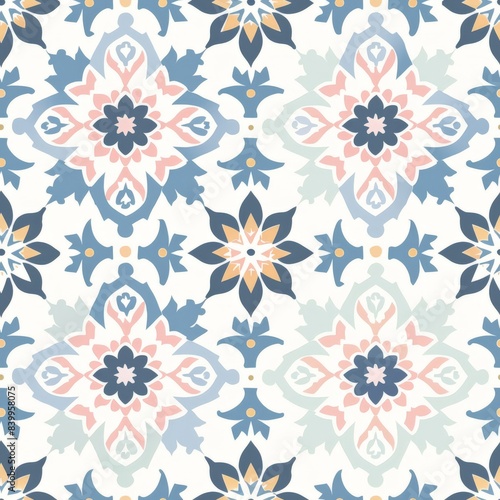 Minimalist nomad bohemian background pattern repeat  pastel colors