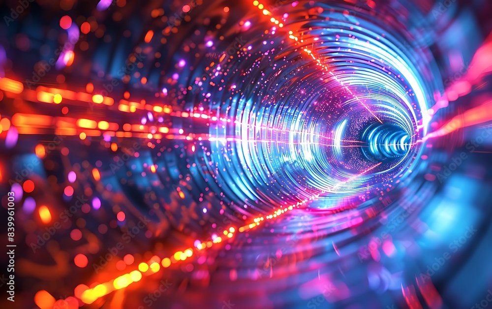 Abstract wormhole graphic background drawn in wireframe illustration style Abstract wormhole graphic background drawn in wireframe illustration style