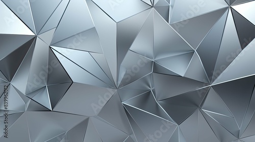 metallic gray triangle background