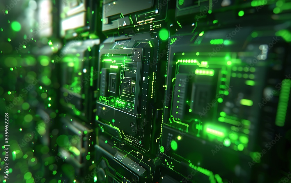 An Abstract Future Technology Electronic Circuit Board, Machinery An Abstract Future Technology Electronic Circuit Board, Machinery