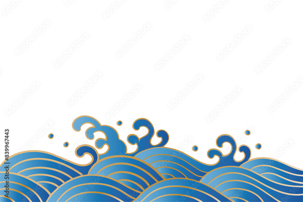 Dragon Boat Festival oriental retro chinese japanese waves background Dragon Boat Festival oriental retro chinese japanese waves background