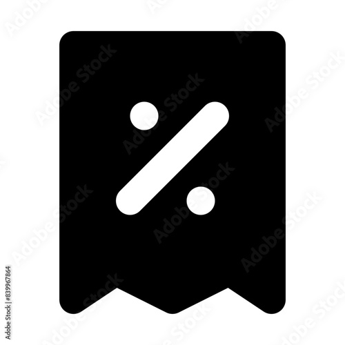 tax discount solid ui icon
