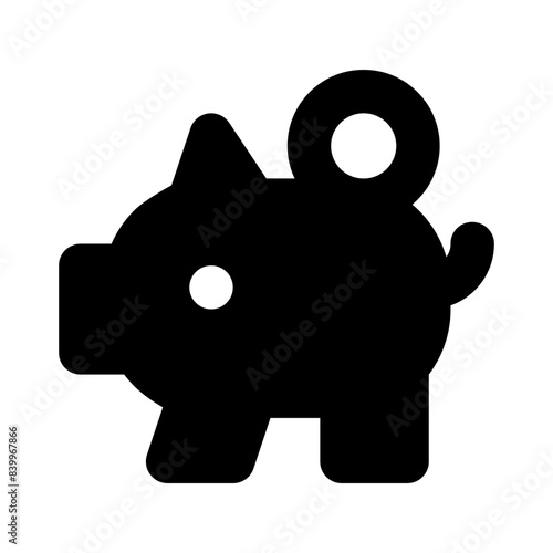 piggybank saving money solid ui icon