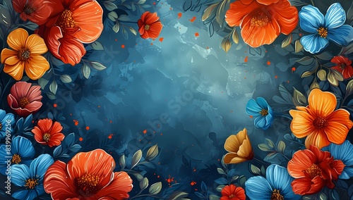 wallpaper stretch ceiling beautiful flowers