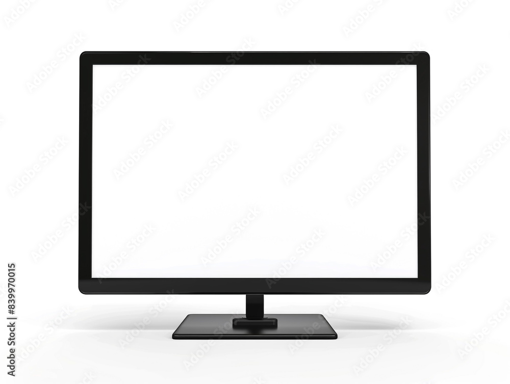 Computer monitor with white background Computer monitor with white background