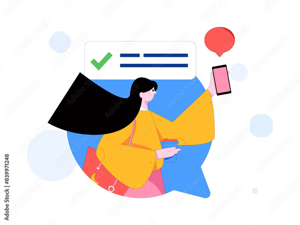 Virtual characters social communication concept business flat vector hand drawn illustration
Virtual characters social communication concept business flat vector hand drawn illustration