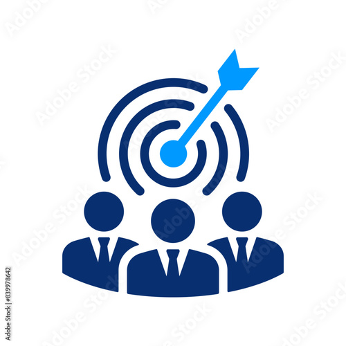 Icon depicting team target achievement.