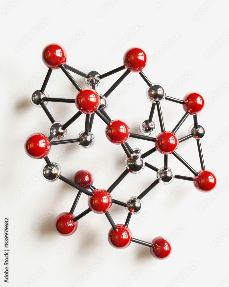 Molecular structure model isolated on white background. Molecular structure model isolated on white background.