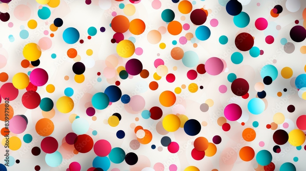 Detailed flat illustration of intricate polka dot pattern with vibrant colors and high resolution quality. Detailed flat illustration of intricate polka dot pattern with vibrant colors and high resolution quality.