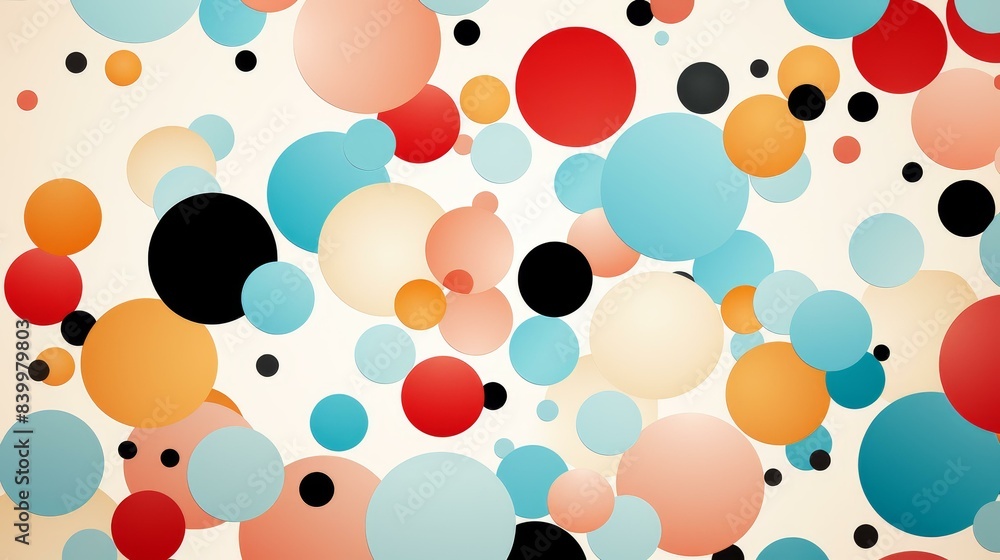 Detailed flat illustration of intricate polka dot pattern with vibrant colors and high resolution quality. Detailed flat illustration of intricate polka dot pattern with vibrant colors and high resolution quality.