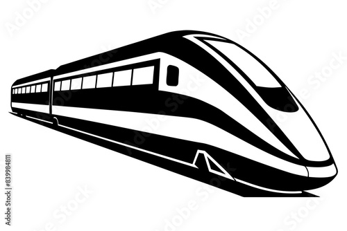 train silhouette vector illustration