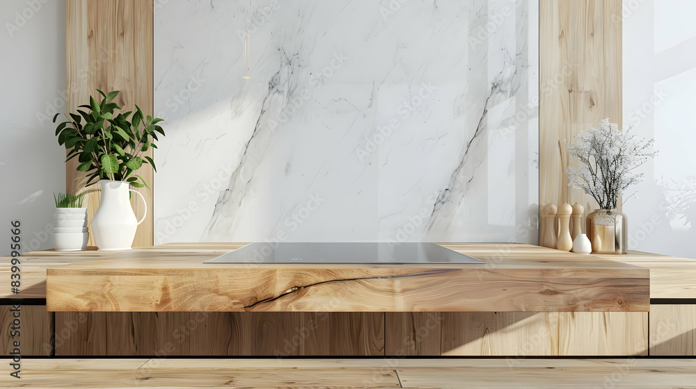 Kitchen podium background food product stand table pedestal display wooden platform Empty podium counter wood background kitchen board desk restaurant top white light marble presen Kitchen podium background food product stand table pedestal display wooden platform Empty podium counter wood background kitchen board desk restaurant top white light marble presen