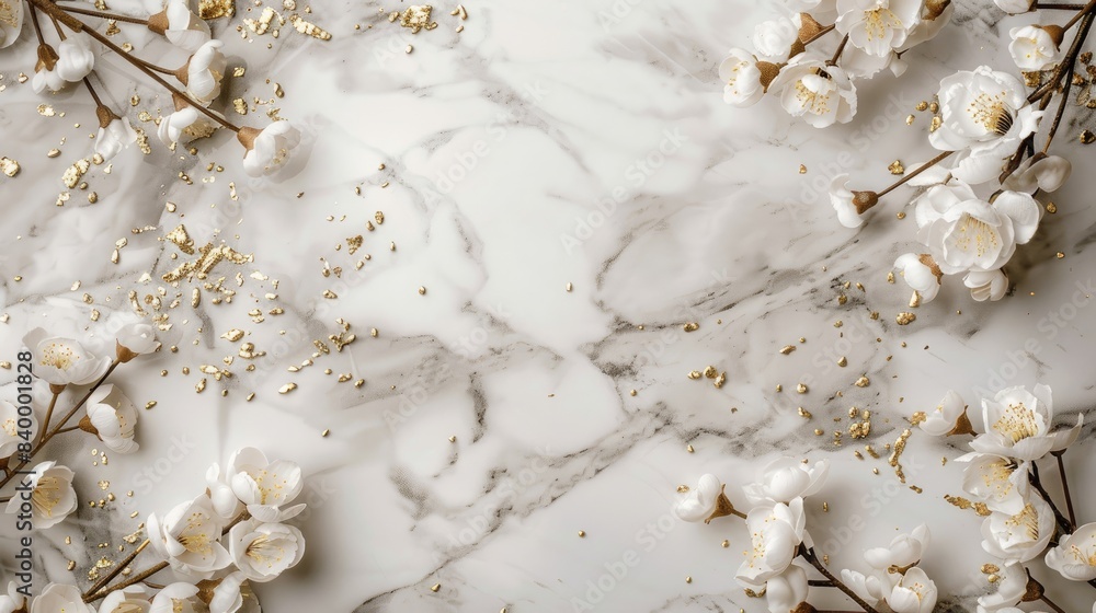 Elegant marble backdrop adorned with subtle gold accents, featuring an empty area for adding personalized text. Perfect for upscale visuals. Elegant marble backdrop adorned with subtle gold accents, featuring an empty area for adding personalized text. Perfect for upscale visuals.