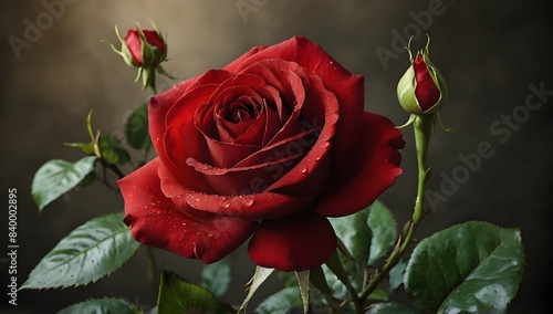 BEAUTIFUL LARGE RED ROSE