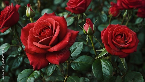 BEAUTIFUL LARGE RED ROSE