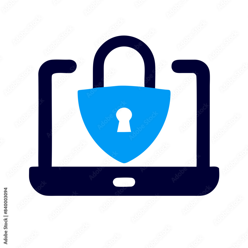 Shielded Digital: Cyber Security Icon Design Shielded Digital: Cyber Security Icon Design