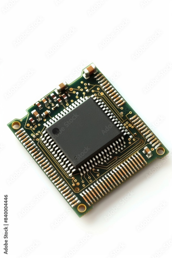 computer chip Isolated on a white background computer chip Isolated on a white background