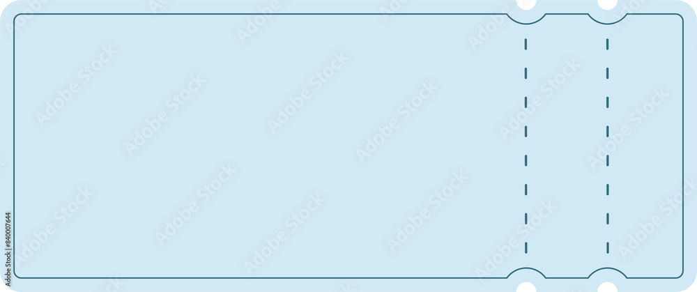Fototapeta premium Ticket design template illustration Retro style Copy space Text space
