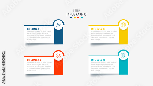 Three Step Infographic label design Vector template with line icons. process steps diagram, presentations, workflow layout, banner, flow chart, info graph vector illustration.