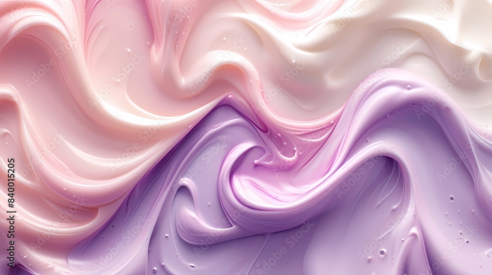 Fototapeta premium organic milk swirl background with pastel colors, high detail, photorealistic, dynamic