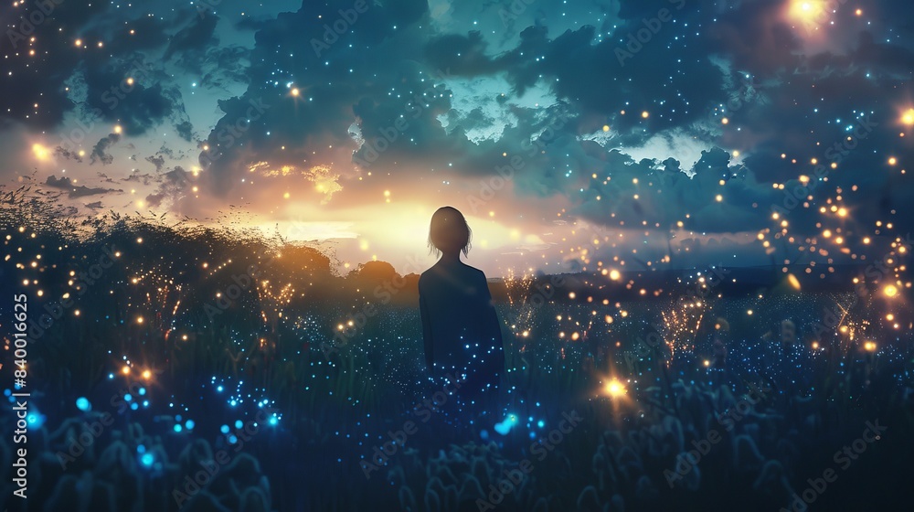 Obraz premium stars in the scene HD, 4k